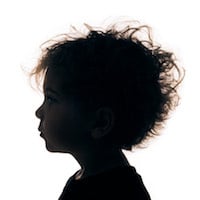 John McDonald Creates Silhouette Profiles of His Children